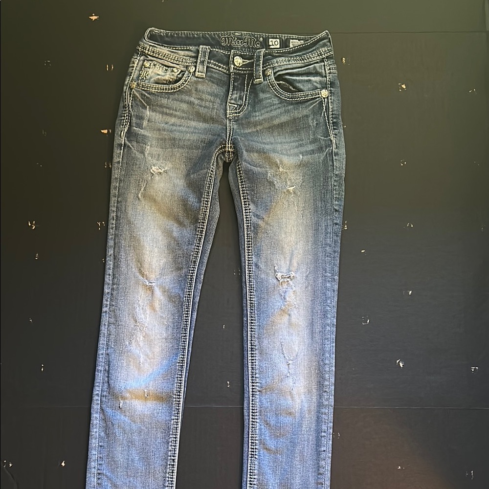 Girls Distressed Skinny Jeans